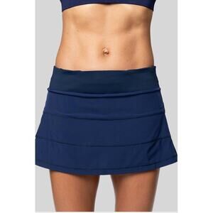 Vie Active Tenley Tennis Skort Skirt Womens XS Navy Blue Athletic Work Out